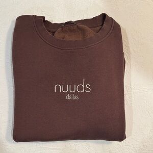 Nuuds Crewneck Sweater in Deep Brown